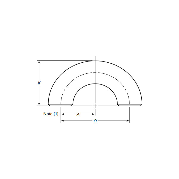 突合せ溶接180度エルボ
