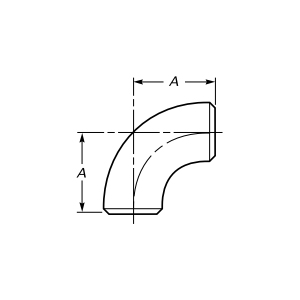 突合せ溶接90度エルボ