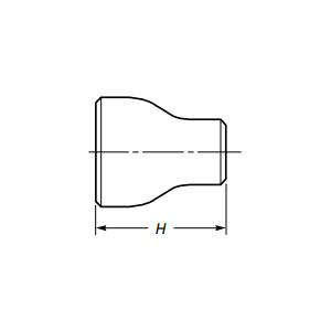 突合せ溶接同心レジューサー